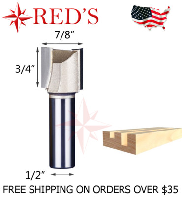 Tideway Carbide PRO LC01021408 7/8'' Diameter straight 1/2'' shank router bit