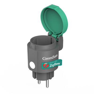 GreenSun ZIGBEE Smart Outdoor Steckdose Energiemessung For Google Home Alexa