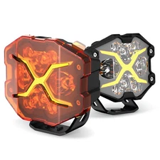NOVSIGHT X Series 4" LED Work Light Bar Cube Pods X-Line DRL Driving Beam Lamps