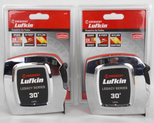 2 LUFKIN 30 ft x 1 inch Tape Measure LEGACY SERIES L930L NEW