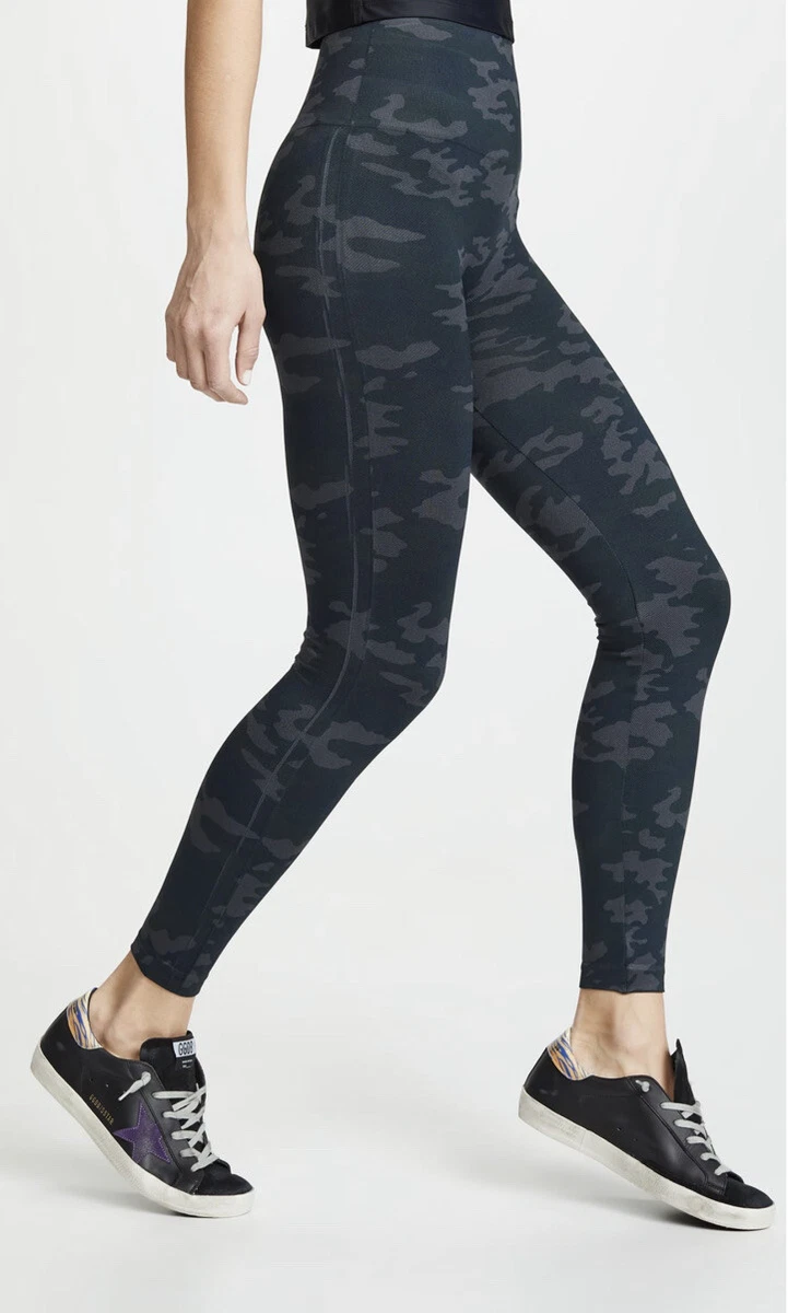 NEW Spanx Look at Me Now Seamless Leggings - FL3515 - Black Camo