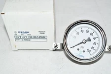 NEW Stark Industries 23B-100-C Pressure Gauge 2-1/2'' 100 PSI 1/4'' NPT 
