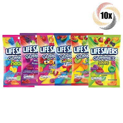 10x Bags Lifesavers Gummies Variety Flavor Chewy Candy | 7oz | Mix & Match!