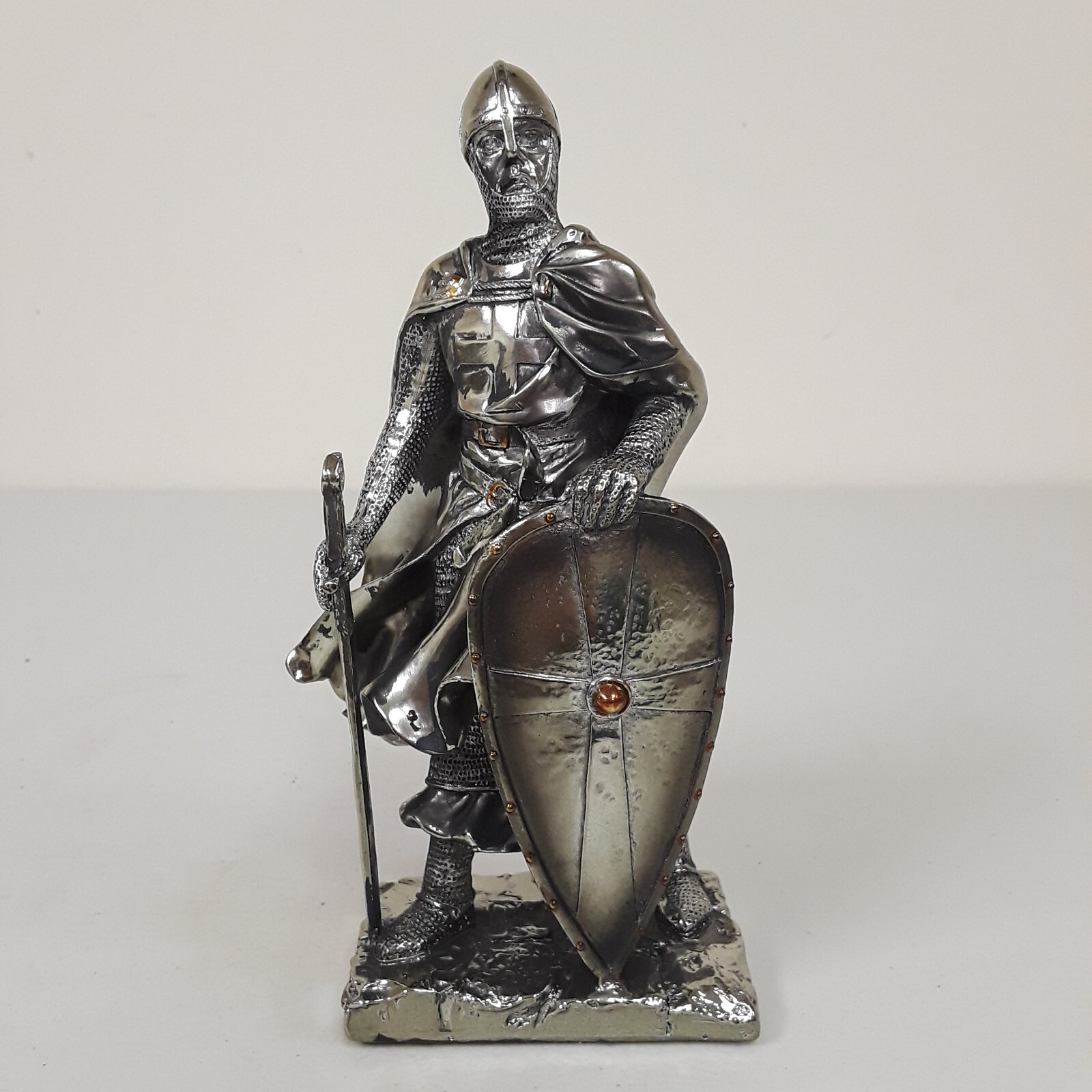Holy Roman Empire Knight Medieval Warrior Soldier Crusader Sculpture Figurine-image