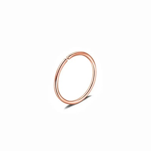 SURGICAL STEEL NOSE RING CLICKER SEPTUM HINGE BELLY FACE HOOP EAR LIP PIERCING - Picture 5 of 10