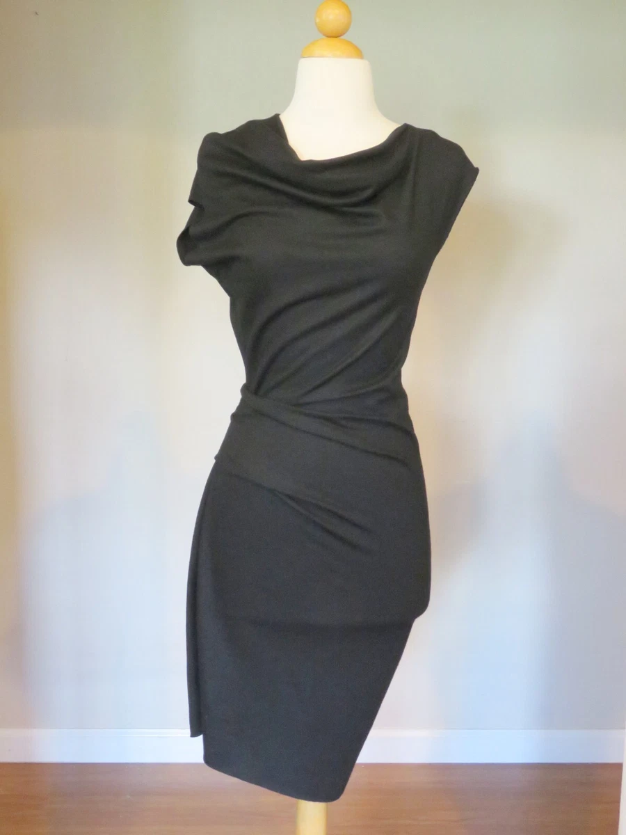 Cowl neck sheath dress cheap