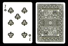 1 x playing card Theory11 High Victorian - 7 of Clubs ZT 39