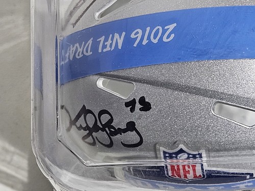 Kyle Long And Mike Ditka Autographed / Signed 2016 NFL Draft Riddell Mini Helmet - Picture 11 of 16