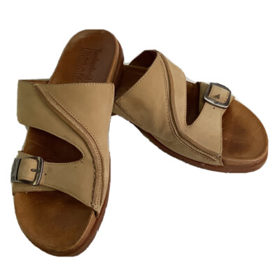 Womens Timberland Smart Comfort Sandals Size Leather Beige