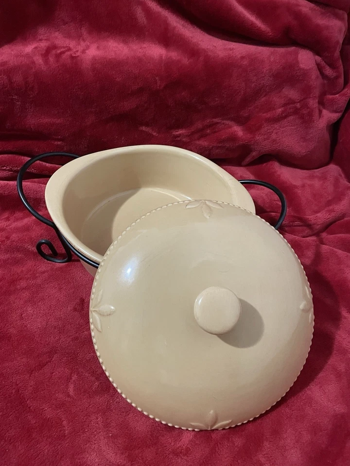 Conjunto de grés envidraçado com porta-panelas - Imagem 3 de 4