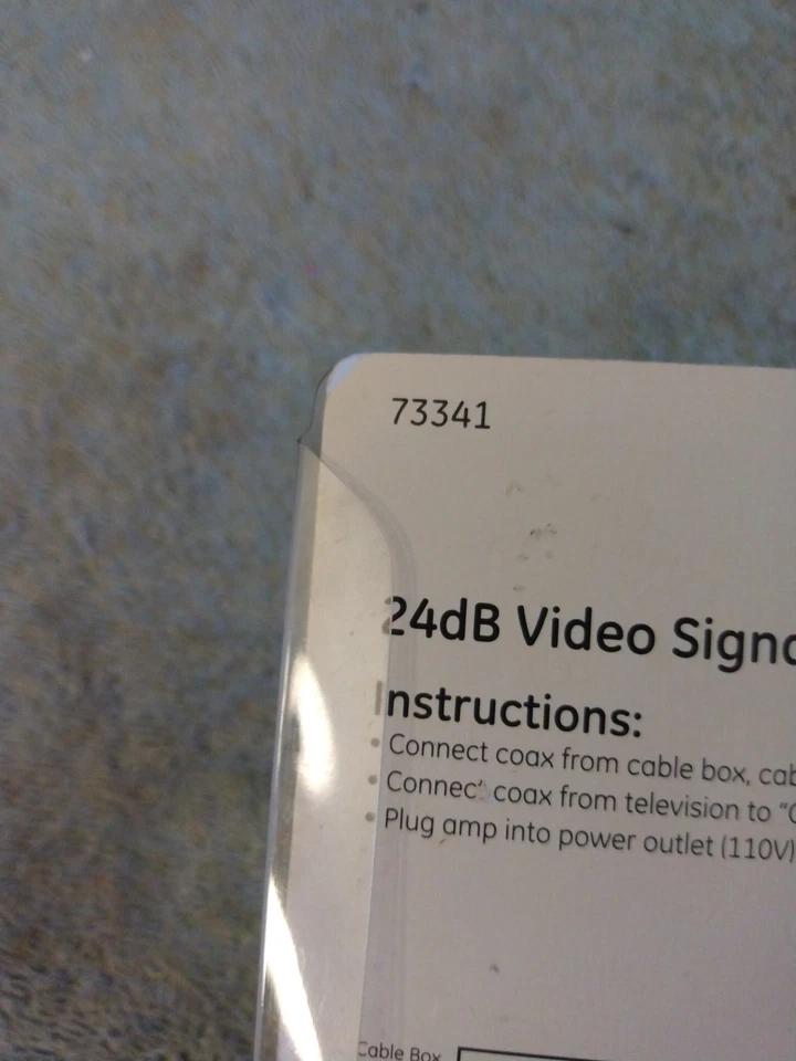 GE 24dB Video Signal Amplifier W/Return Path 73341 For UHF/VHF/FM - Image 4 of 4