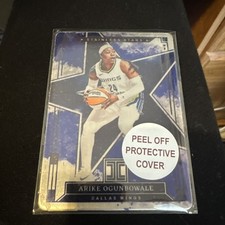 2025 Panini Impeccable WNBA Stainless Steel Stars Blue 21 Arike Ogunbowale 19/49