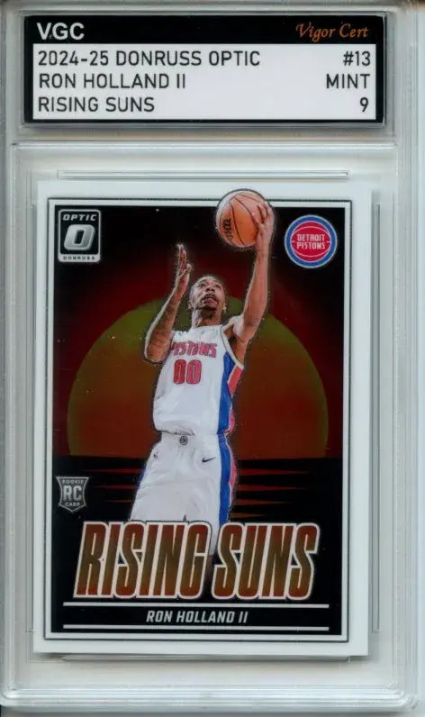 2024-25 PANINI DONRUSS OPTIC RISING SUNS #13 RON HOLLAND II RC VGC MINT 9 IJ49