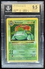 1999 Pokemon 1st Edition Venusaur Shadowless Holo #15/102 BGS 9.5