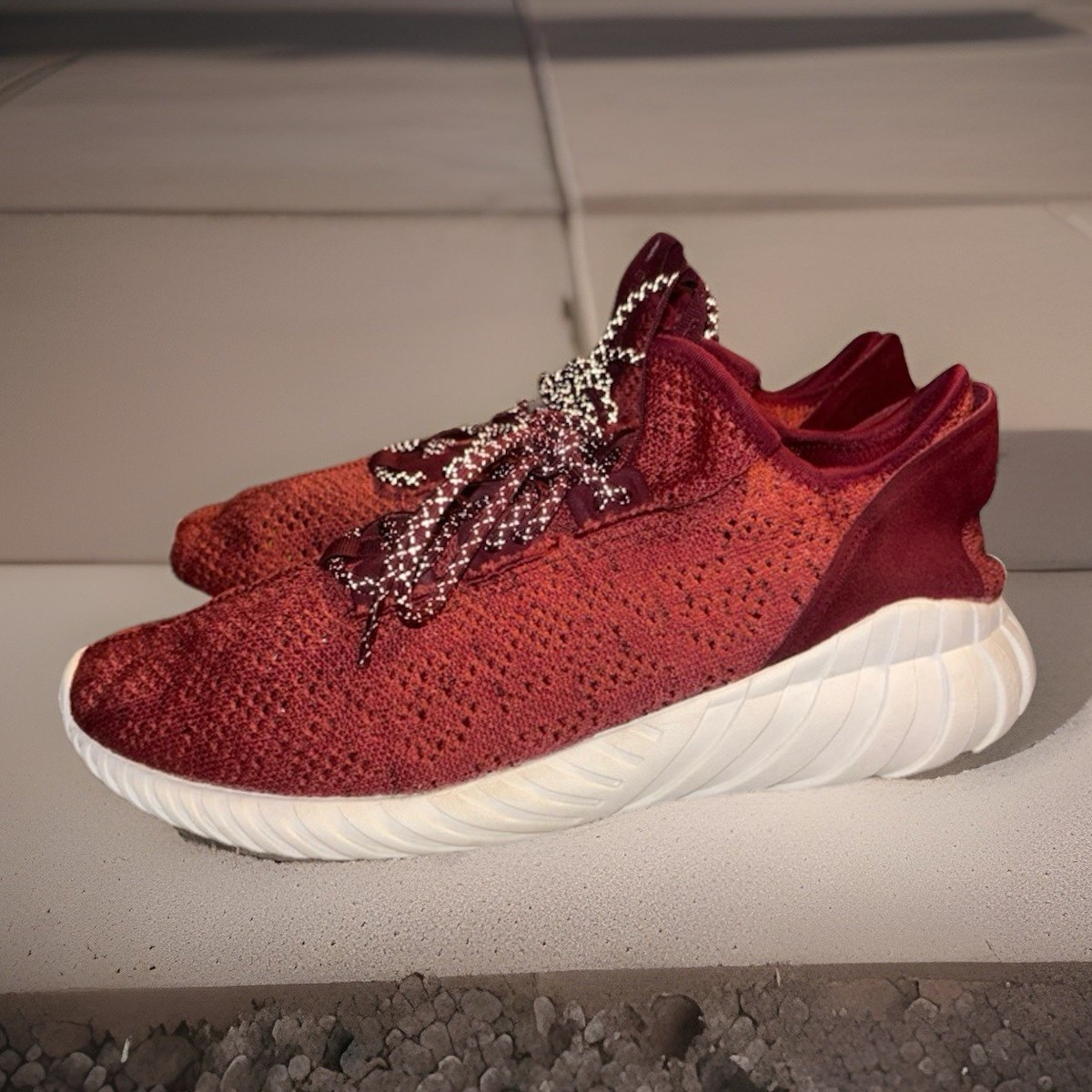 Adidas Originals Tubular Doom Sock Primeknit in a red Sneakers, Men’s 9.5 adidas Originals Tubular Doom Adventure Pack  main image 3