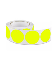 2 Inch Round Circle Label Self-Adhesive for Thermal Printer, 500 Per Roll