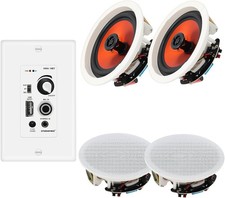 600W Ceiling Speakers STUDIOFINIX Bluetooth Flush Mount 4 Pairs