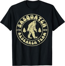 Sasquatch Research Team Funny Bigfoot Yeti Men Women Kids T-Shirt