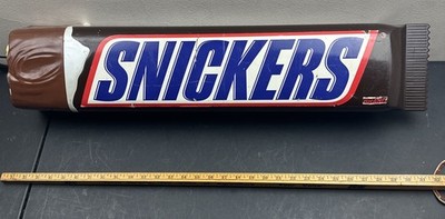 90's Vintage Snickers ディスプレイ スニッカーズ Vintage Original Snickers Candy Bar 3D Plastic Wall Hanging