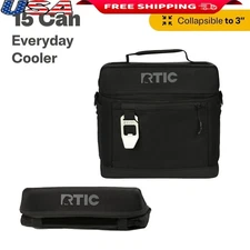 15 Can Soft Cooler Collapsible Insulated Cooler W/ Bottle Opener Outdoor Travel