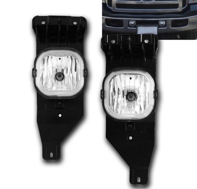 2005 2006 2007 F250 F350 F450 F550 SD EXCURSION CLEAR DRIVING FOG LIGHTS CHROME
