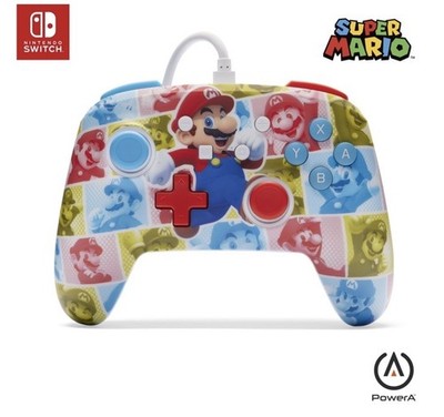 PowerA Enhanced Wired Controller for Nintendo Switch Super Mario, USB 10 ft