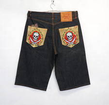 Vintage Y2K Ed Hardy Herren Jeans Hose Baggy Short Gr. W33