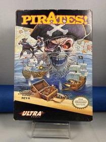 Nes Pirates! CIB Complete With Game Box Manual W/ Rare Map! Authentic Fast Ship
