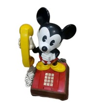 Vintage Disney Mickey Mouse Phone 1976 Landline Push Button READ