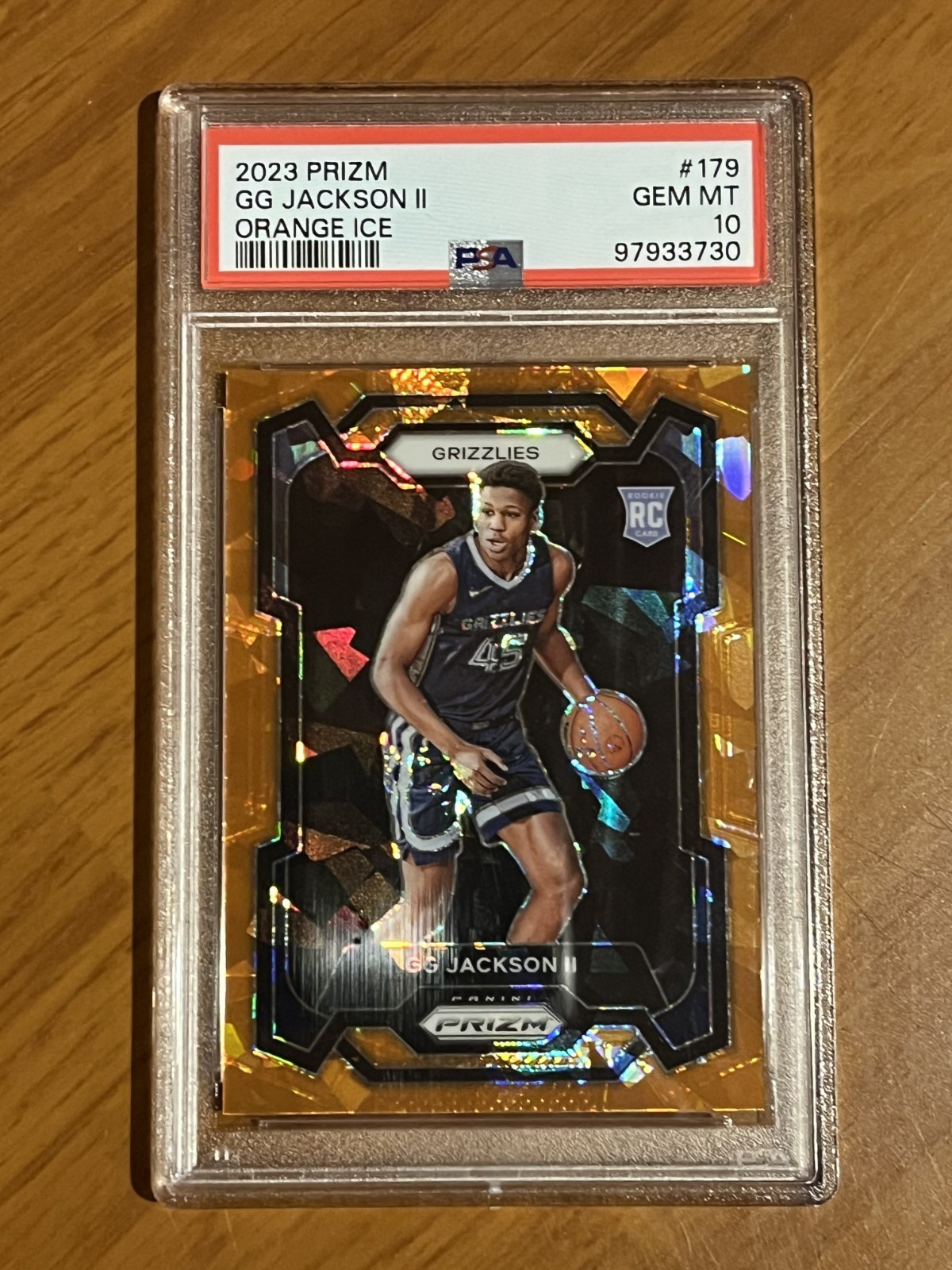 2023-24 Panini Prizm - GG Jackson #179 Orange Ice Prizm (RC)