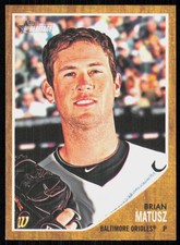 2011 Topps Heritage Brian Matusz Baltimore Orioles #355