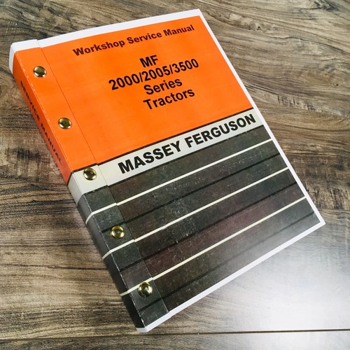 Massey Ferguson 2005 Series 2625 2645 2685 2725 Tractor Service Manual Workshop