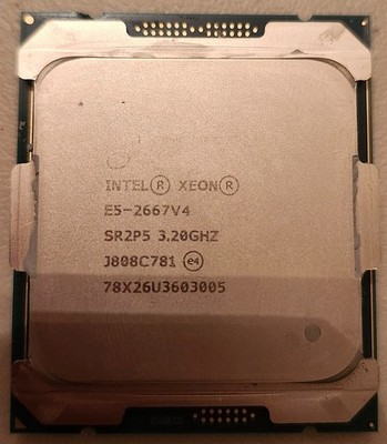 Intel Xeon E5-2667 v4 SR2P5 25MB 3.20GHz 8-Core LGA2011-3 CPU/Processor
