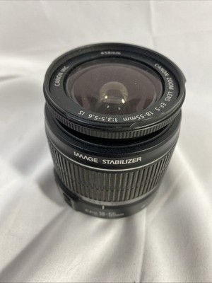 Canon EF-S 18-55mm F/3.5-5.6 IS Lens With Image Stabilizer