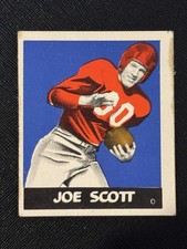 1948 LEAF FOOTBALL CARD #85 JOE SCOTT NEW YORK GIANTS LOW GRADE VG