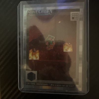 2024 Panini Minecraft - Crying Obsidian - No.164 - Chrome Refractor- (#/149)