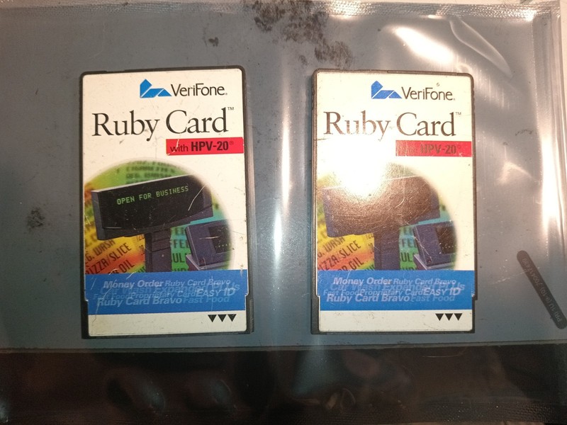 VeriFone Ruby Cards Lot of 2