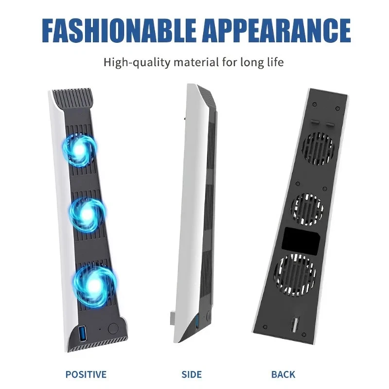 Cooling Fan External Cooler Accessories for PS5 Host Cooling Fan Digital Version - Image 4 of 4