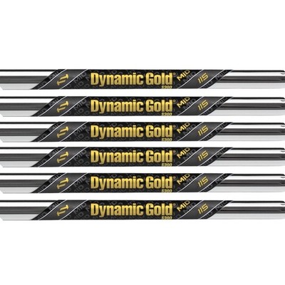 True Temper Dynamic Gold Mid 115 Iron Shafts Choose Flex & Set Makeup .355 Tip
