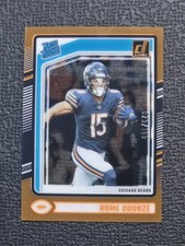 2024 Panini Clearly Donruss - Rated Rookie Rome Odunze #60 Orange #25/199 (RC)