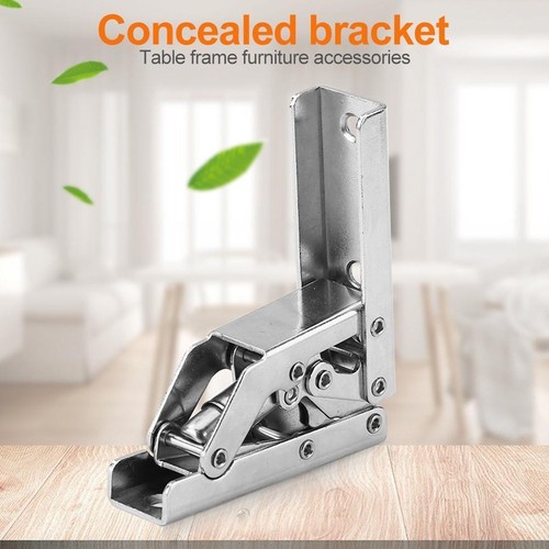 2Pcs/Set 90 Degree Self-Locking Folding Hinges Brackets Spring Folding Hinge New - Picture 22 of 24