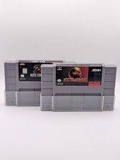 Mortal Kombat 1 and 3 Super Nintendo (1991 - 1992, SNES) Tested Working