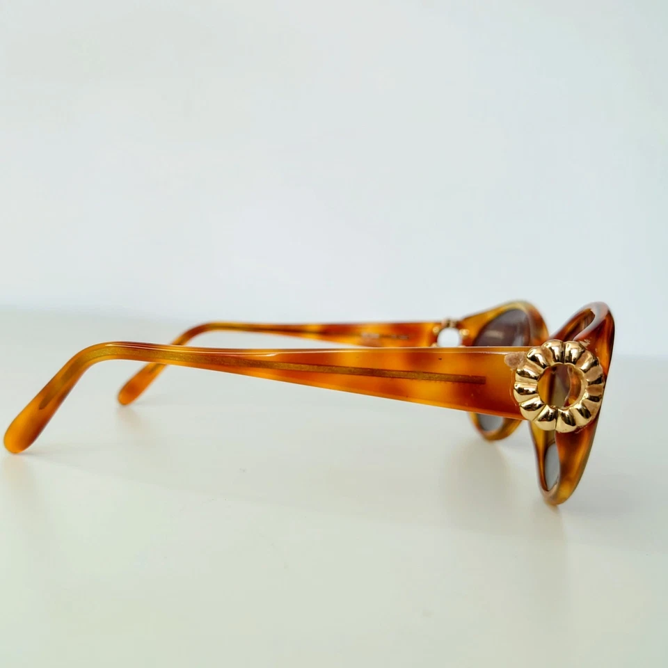 Gafas de sol Nina Ricci Paris NR3049 carey anillo dorado diseñador Francia mujeres Foto 2 de 4