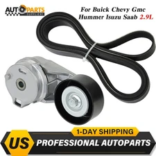 Serpentine Belt Tensioner Pulley Kit for Chevy Colorado GMC Canyon Buick Isuzu