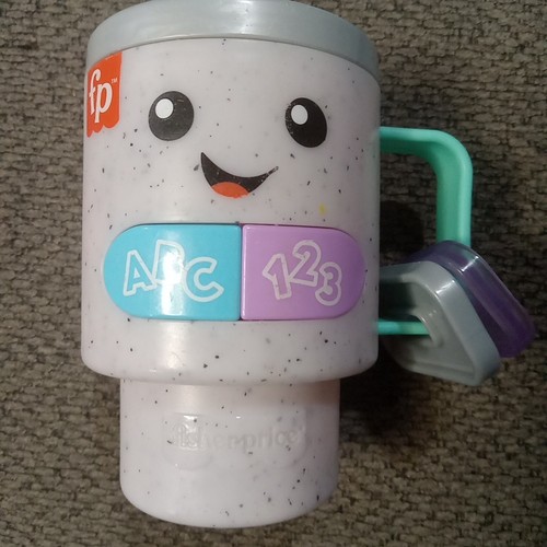 Fisher-Price Baby & Toddler Toy Laugh & Learn Wake Up & Learn Coffee Mug