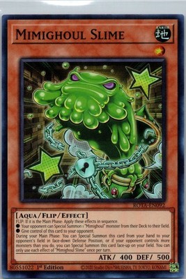 Mimighoul Slime 1st Edition Super Rare Rage of the Abyss ROTA-EN092 NM