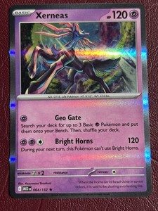 Xerneas 064/132 Holo Rare Mega Evolution Pokemon TCG