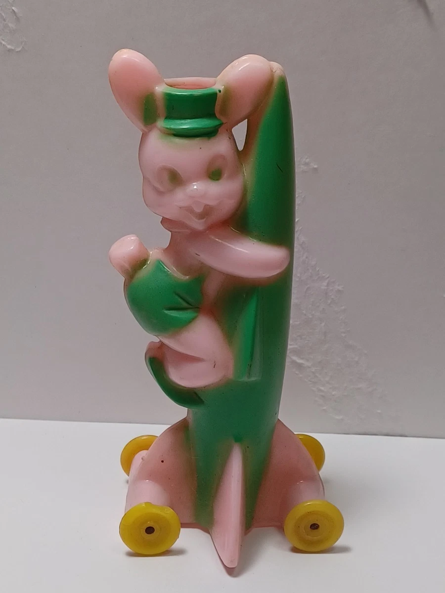 Jouet à remonter / mécanique vintage : oiseau en celluloïd