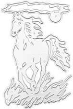 Horse Metal Die Cuts for Card Making Embossing Template Metal Stencil Cutting Di