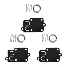 Carburetor Diaphragm Gasket kit Fit for Spring Cap 2Hp Thru 5Hp Black 